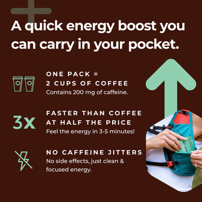 Mocca Shots Energy Gummies with Caffeine | 12-Pack - Mint Chocolate