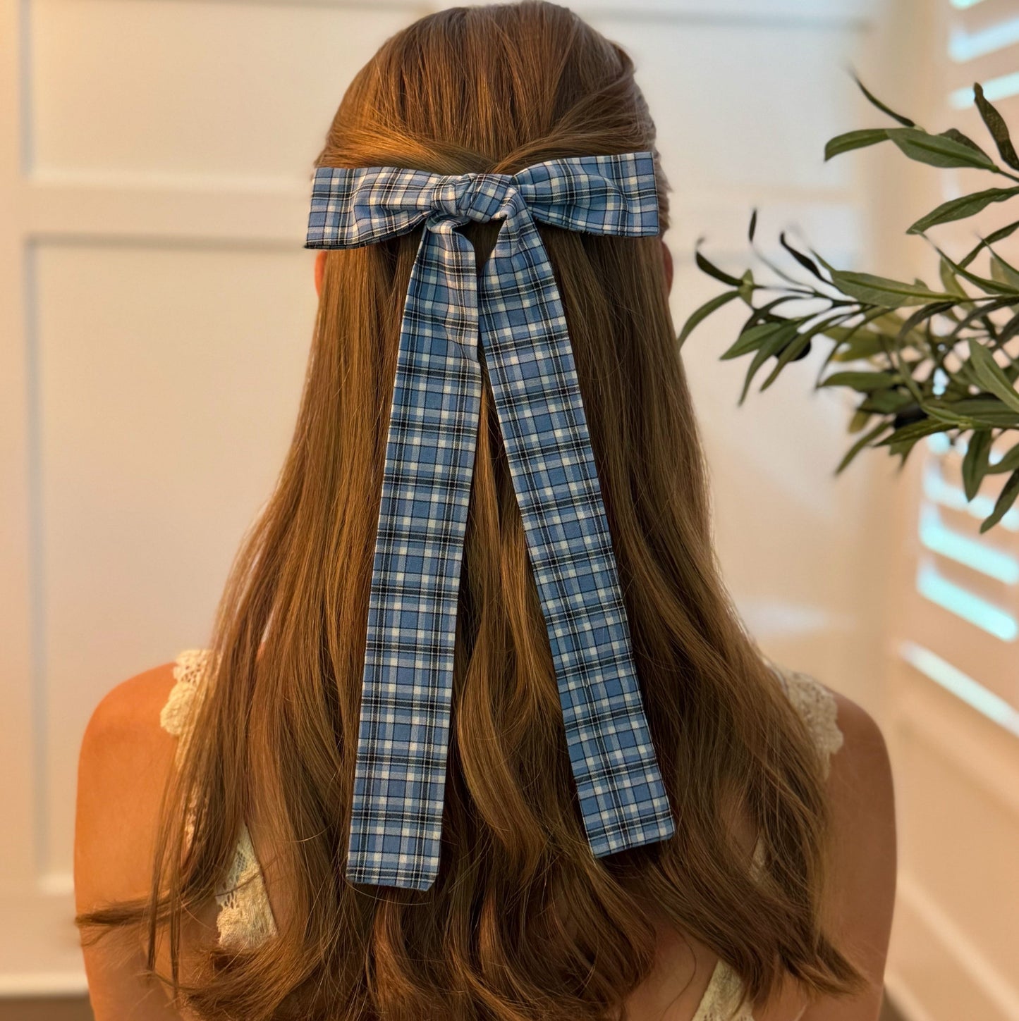 My Dear Preppy Plaid Bow Hair Clip