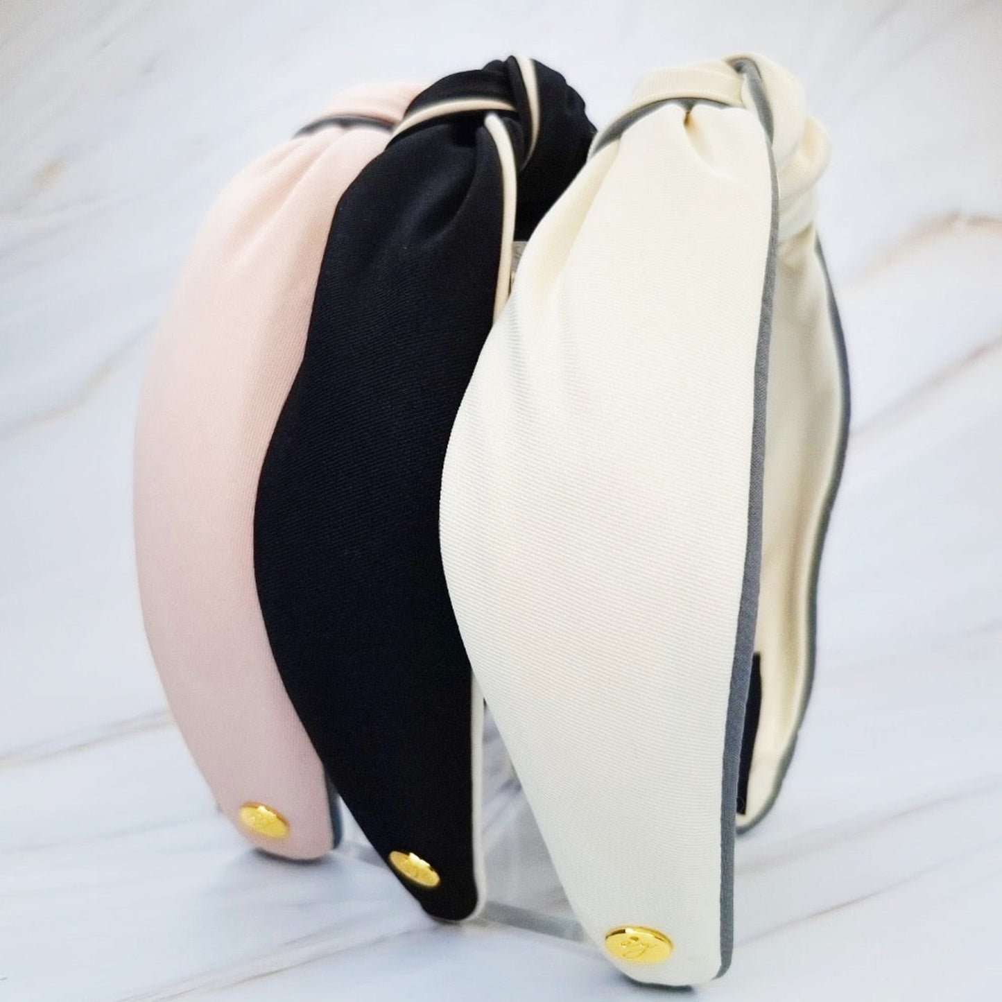 Piped Border Preppy Headband