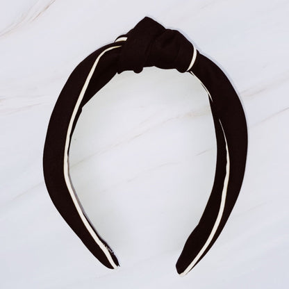 Piped Border Preppy Headband