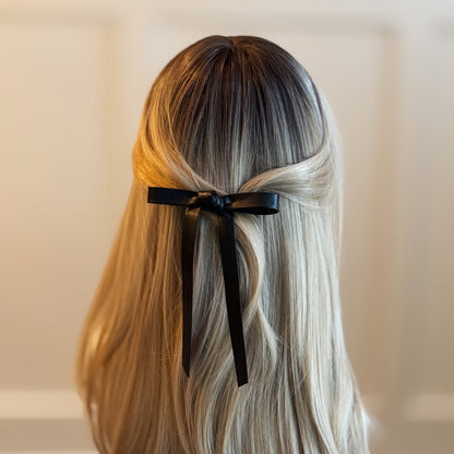 Preppy Structured Bow Hair Clip Set of 2