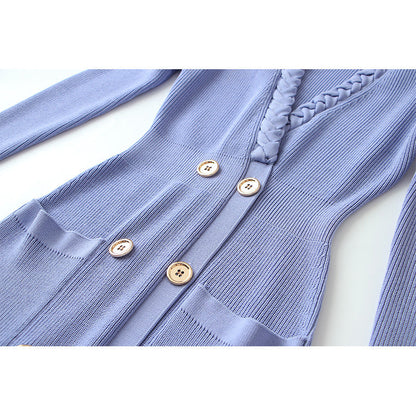 Retro Knitted Hepburn Dress for Women, Greenwich Village, BYMANYC New York.