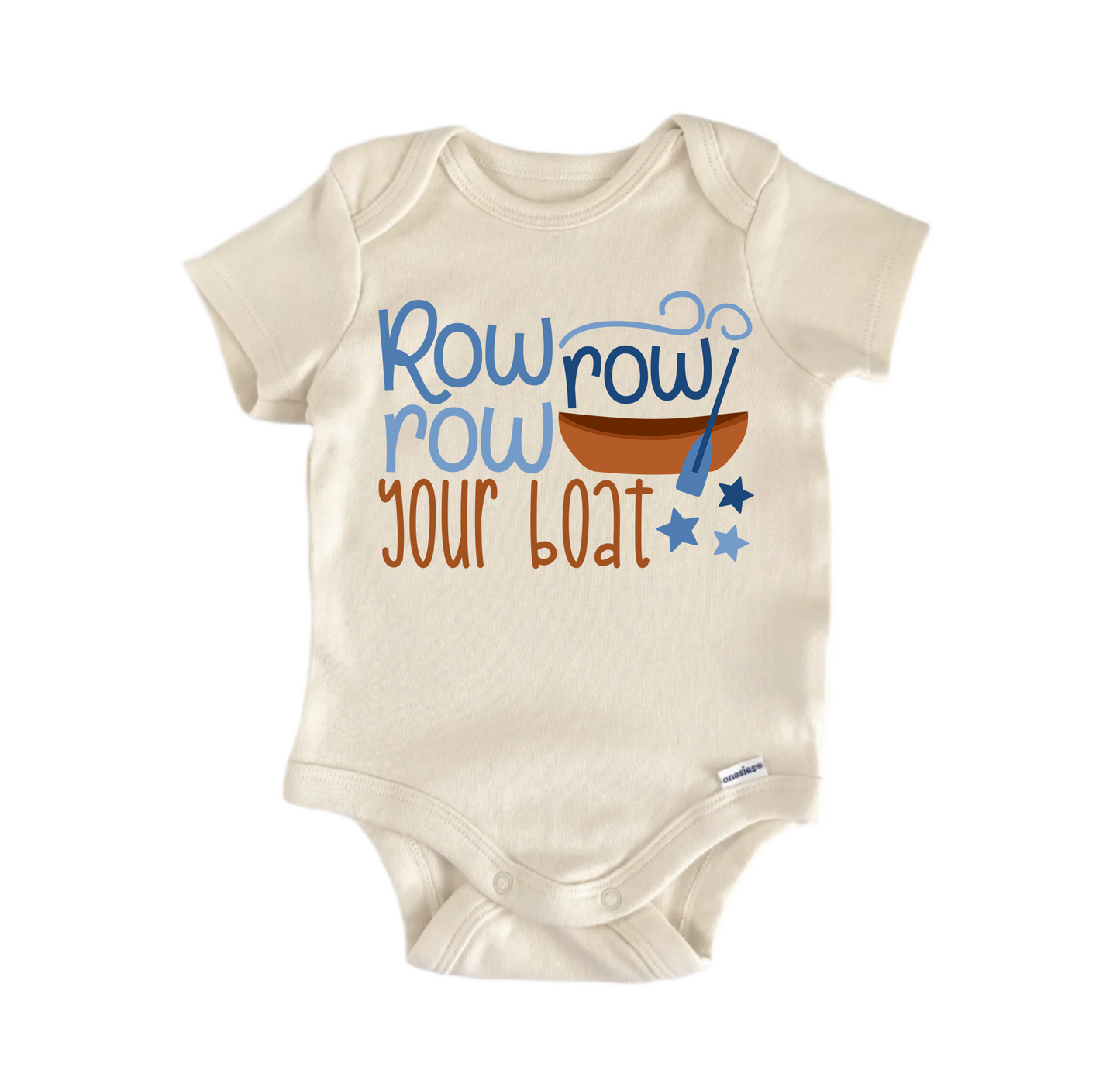 Row-Row-Row Your Boat Nursery Rhyme -  Baby Boy Girl Clothes Infant Bodysuit Funny Cute