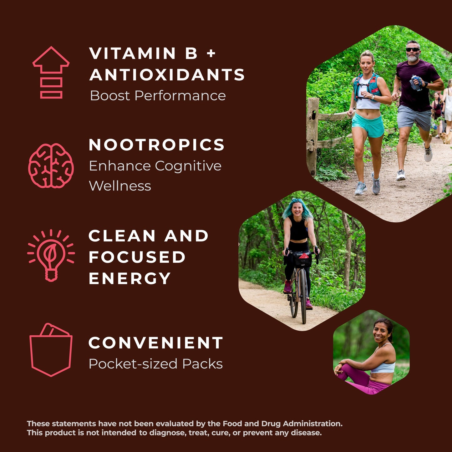 Mocca Shots Energy Gummies with Caffeine | 12-Pack - Dark Chocolate Raspberry