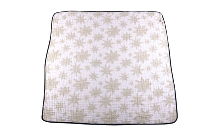 Pyramid and Boho Fields Cotton Muslin Newcastle Blanket