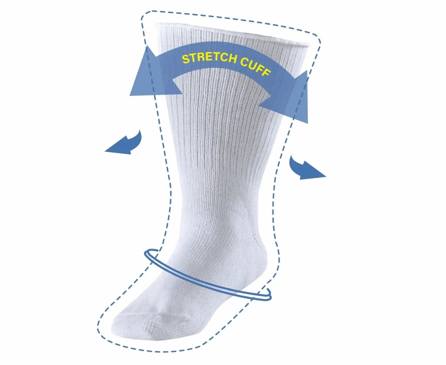ZenStretch™ Extra Wide Diabetic Socks