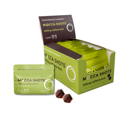 Mocca Shots Energy Gummies with Caffeine | 12-Pack - Coconut Pineapple