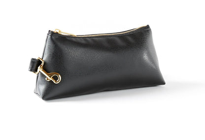 Classic Black Vegan Leather Bag