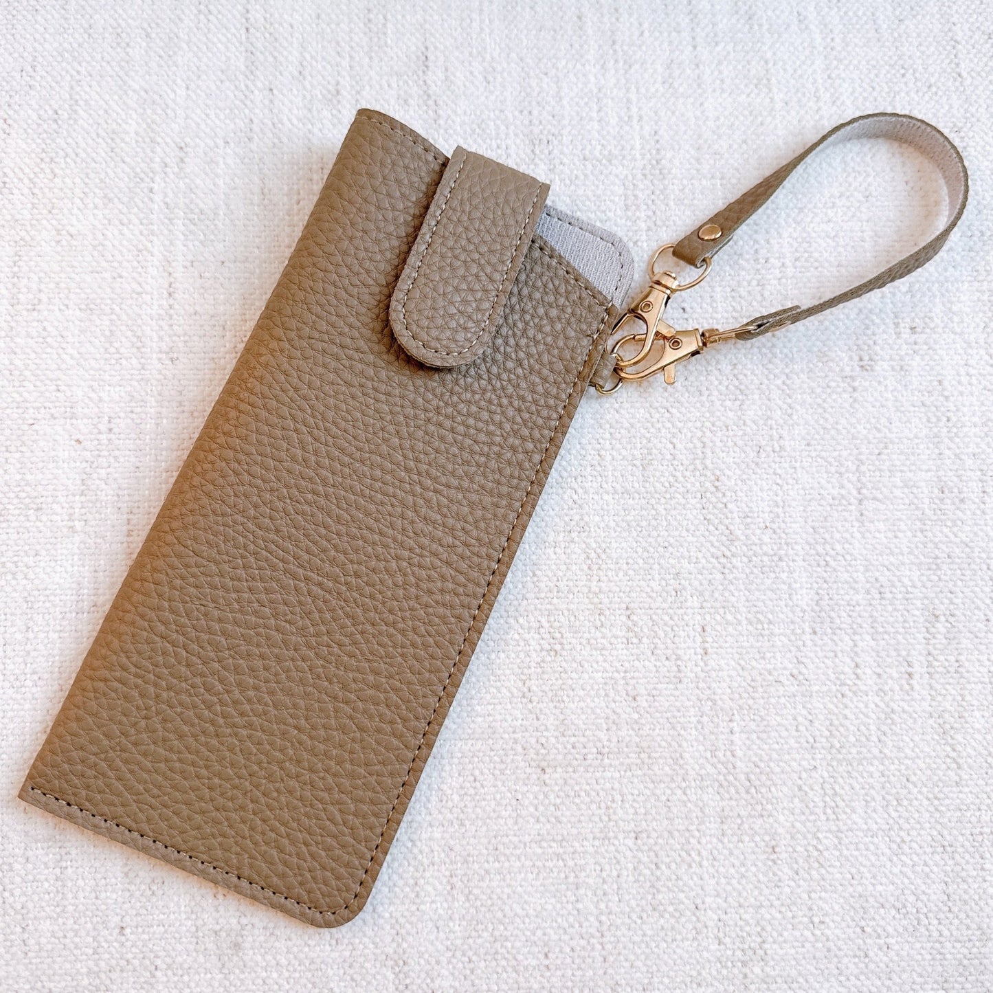 Simply Button Up Glass Case Bag Charm