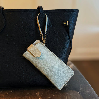 Simply Button Up Glass Case Bag Charm