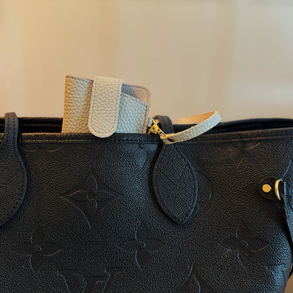 Simply Button Up Glass Case Bag Charm