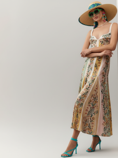 Strapless Floral Dress, the Hamptons | Women - BYMANYC ® New York