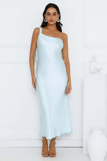 Strapless Satin Slit Long Dress for Women, Upper East Side, BYMANYC New York.