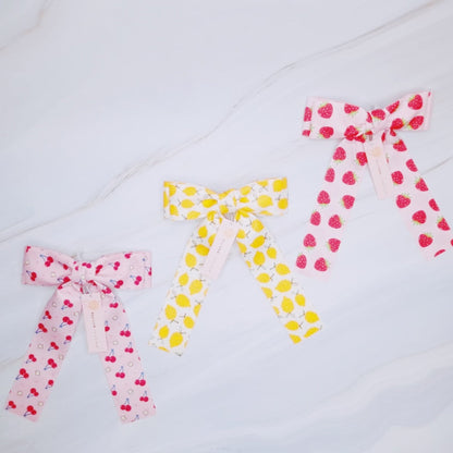 Sweet & Sour Fruit Print Hair Clip