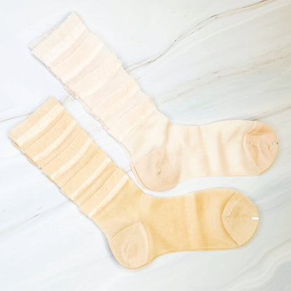 Tulle Lace Cascade Socks Set of 2