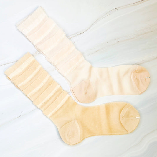 Tulle Lace Cascade Socks Set of 2