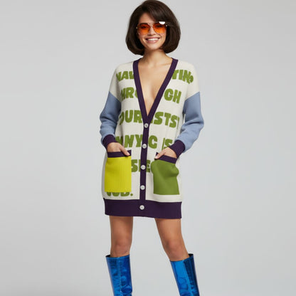 UNION SQUARE Long Cardigan Dress BYMANYC ® New York