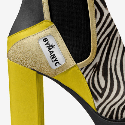 Vegan Elastic Designer Boot BYMANYC ® New York Urban Black