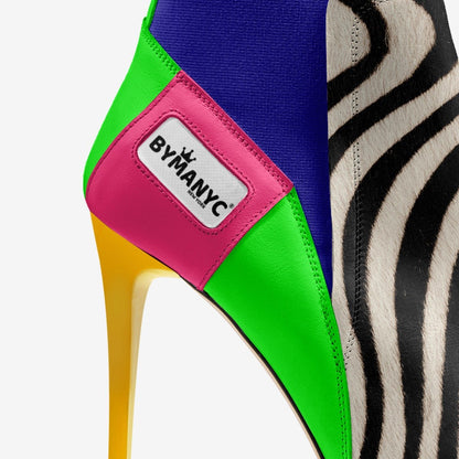 Vegan Heeled Shoe Women BYMANYC ® New York Chelsea Noir Edge