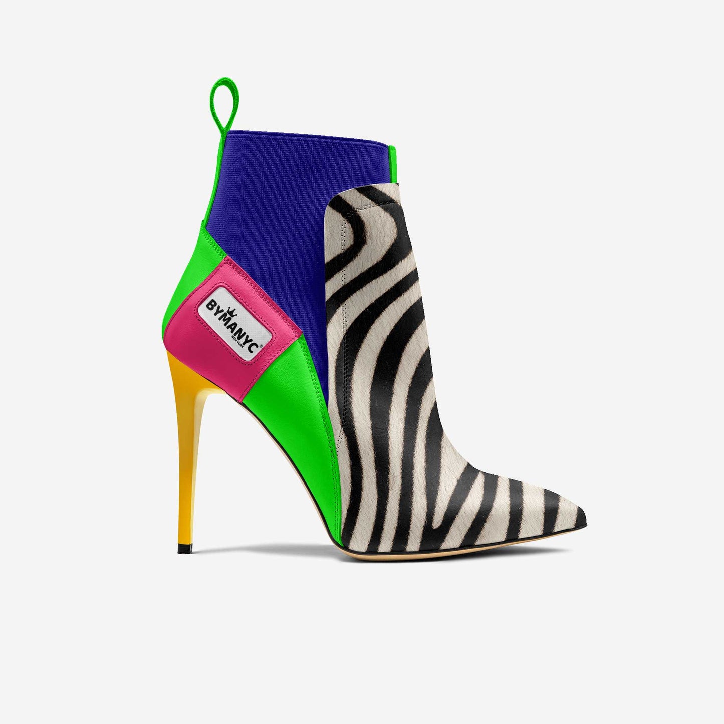 Vegan Heeled Shoe Women BYMANYC ® New York Chelsea Noir Edge