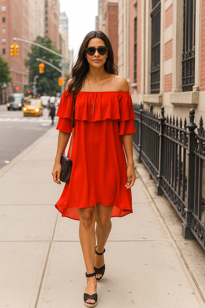 The Alexa Off Shoulder Dress