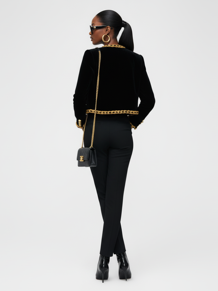 Women's Velvet Jacket GRAMERCY ECO COUTURE BYMANYC ® New York