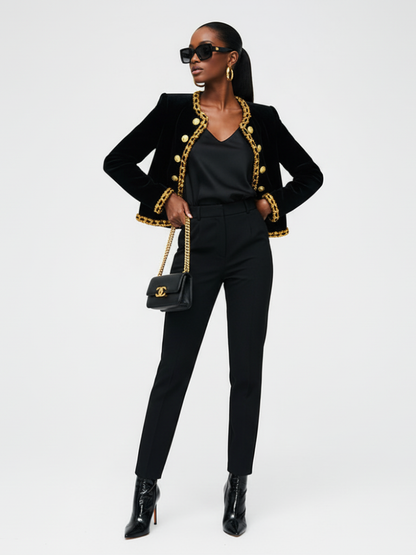 Women's Velvet Jacket GRAMERCY ECO COUTURE BYMANYC ® New York