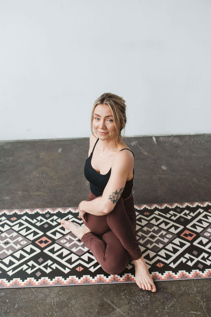 Moab Rocks Yoga Mat – 6 Mm Extra Thick, Double-Sided Non-Slip, Eco-Friendly PER With Sandstone Design | Yune Yoga