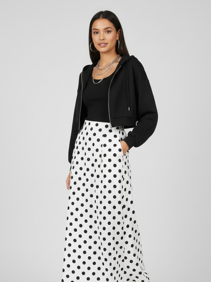 Zip-Up Cropped Hoodie | Brooklyn - BYMANYC ® New York