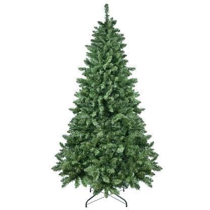 9ft Green Christmas Tree With 620 WiFi-Controlled RGB LED Lights, 1721 PVC Tips, 38 Light Functions, Music Sync, Hinged