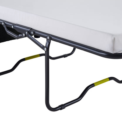 Twin Size Sofa Bed 47.2' Sleeper Sofa Loveseat With Foldable Mattress, Side Table, Storage Pocket, USB Ports, Black Cord