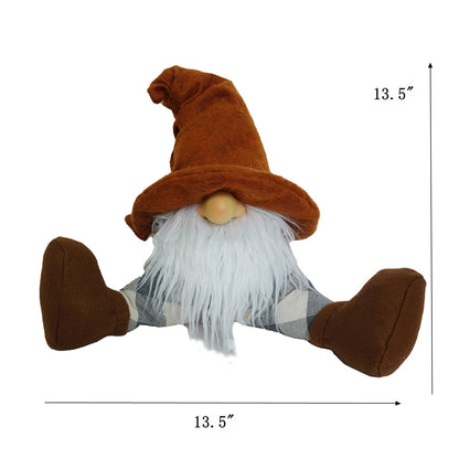 13.5x11.8x13.5'  Bearded With Big Nose Gnome Holiday Fall & Thanksgiving Figurines Decors