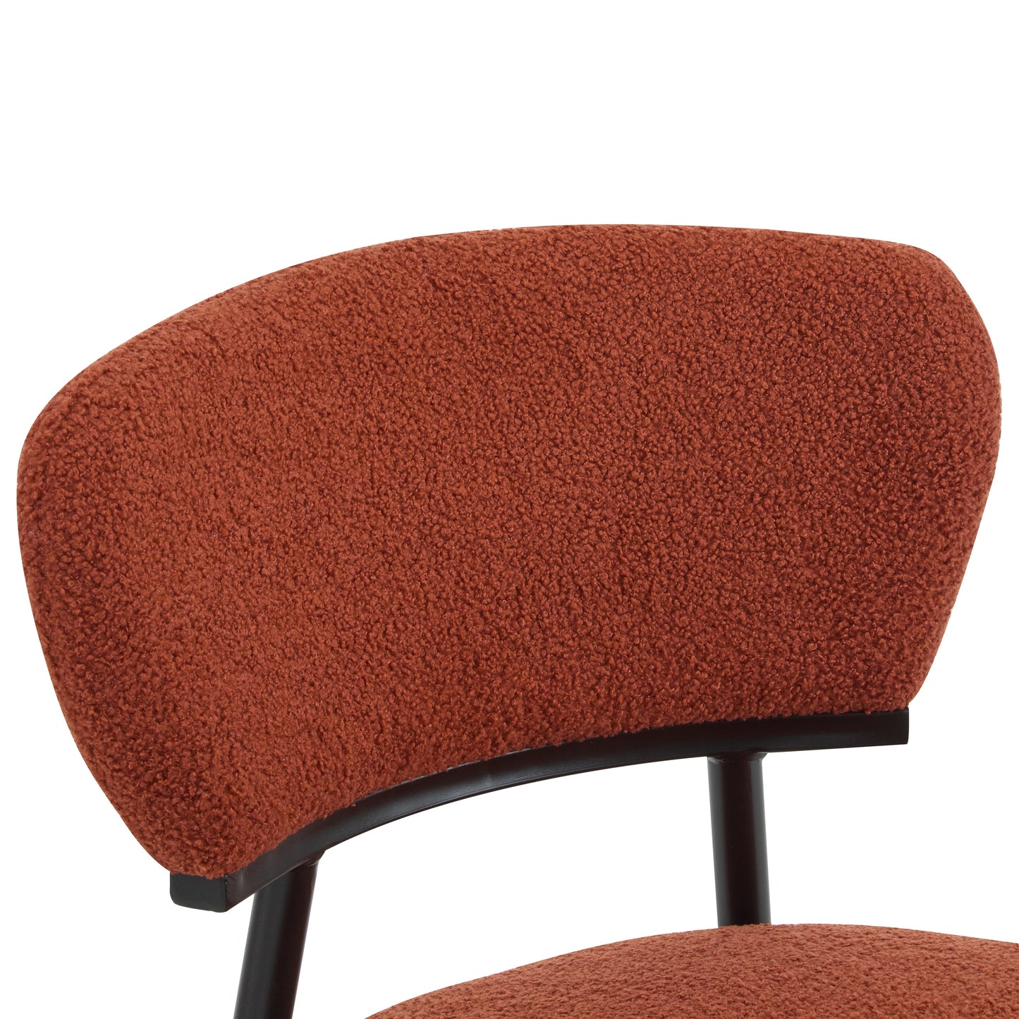 Upholstered Dinning Chair Set of 2-Orange