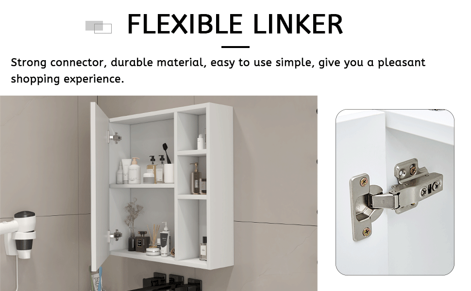 A White MDF Material Mirror Cabinet, Bathroom Mirror,  MDF Material Mirror Cabinet,a Separate Wall Mounted Bathroom Mirr