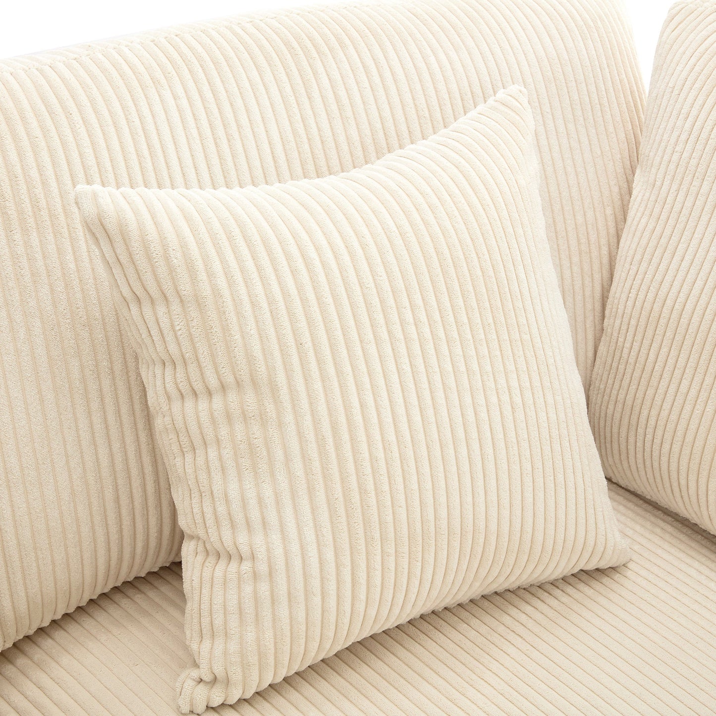 105'' 3 Seater Sofa With Removable Back Cushions and 5 Pillows , for Living Room, Apartment, Spacious Space