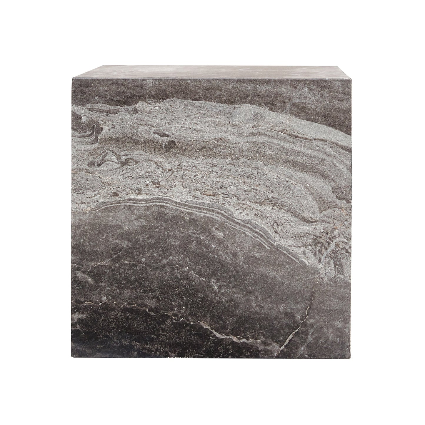 Modern MDF Coffee Table With Gray Textured Patterns and Stylish Design.11.80*11.80*19.60.Luxurious Design, Fashion Textu