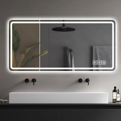 28*60inch LED Bathroom Vanity Mirror ,Wall Mirror,Anti-Fog, Dimmable,Shatter-Proof Tempered Glass,  Ideal for Bathroom W