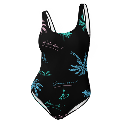 Summer Aloha One-Piece Swimsuit