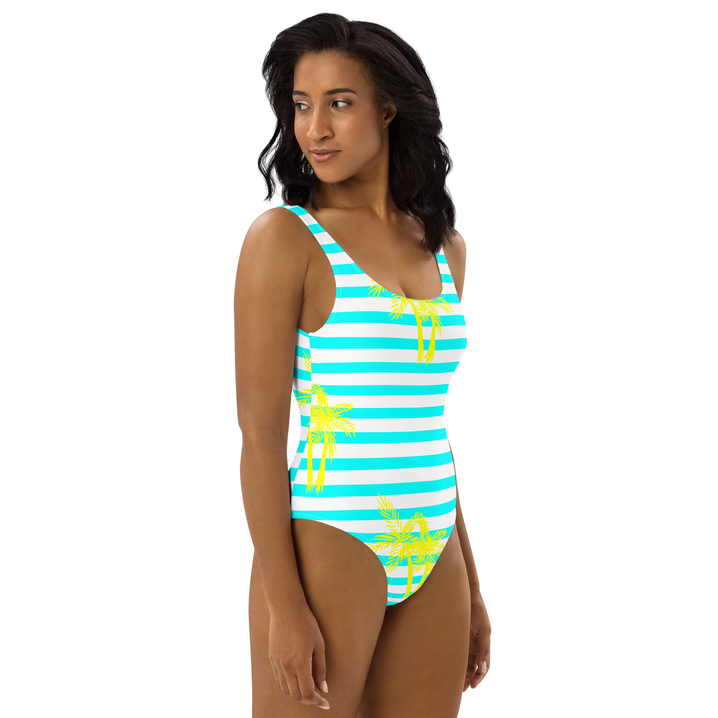 Neon Palm One-Piece Swimsuit