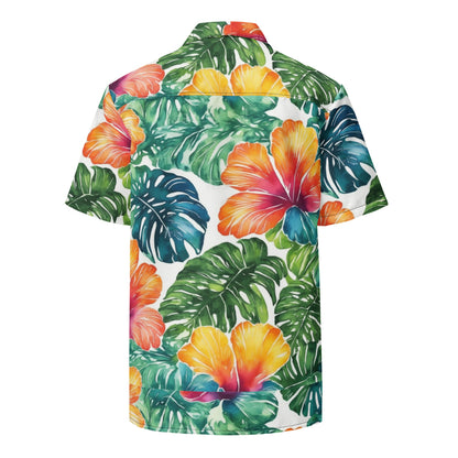 Vivid Floral 24 Unisex Button Shirt