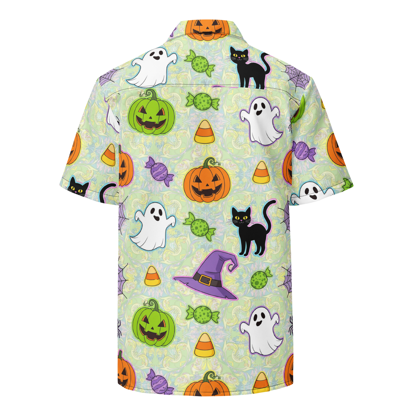 Colorful Halloween 1 Unisex Button Shirt
