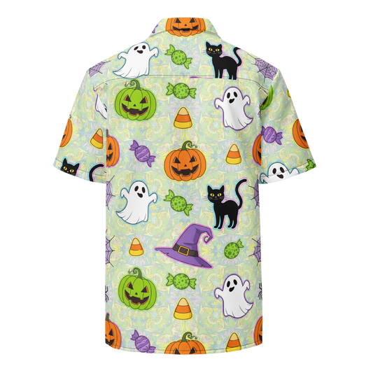 Colorful Halloween 1 Unisex Button Shirt