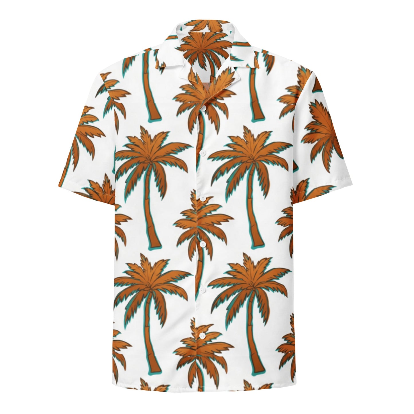 Gold Palm Aloha Hawaiian Shirt
