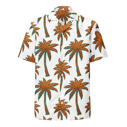 Gold Palm Aloha Hawaiian Shirt