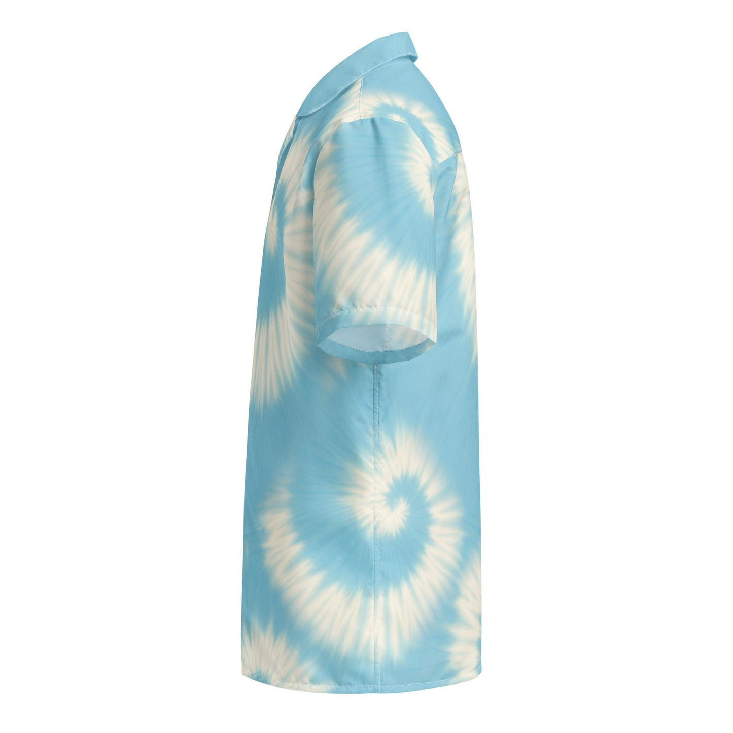 Creme Pastel Light Blue Tye Dye Unisex Button shirtUnisex Button Shirt