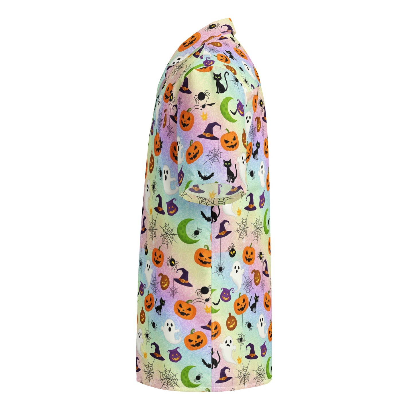 Colorful Halloween Pattern 2 Unisex Button Shirt