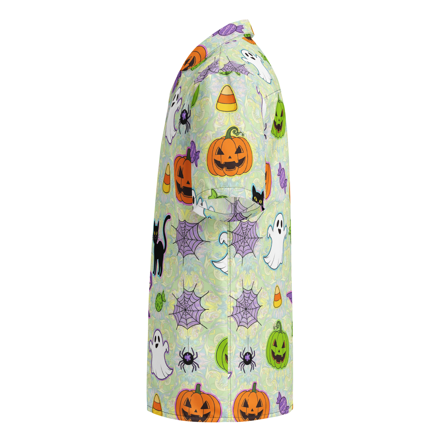 Colorful Halloween 1 Unisex Button Shirt