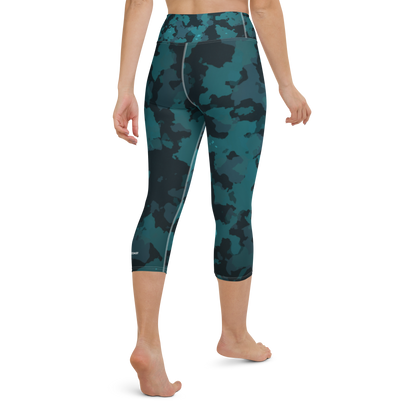 Women's CoastFlex Sport Ocean Camo Capri Leggings