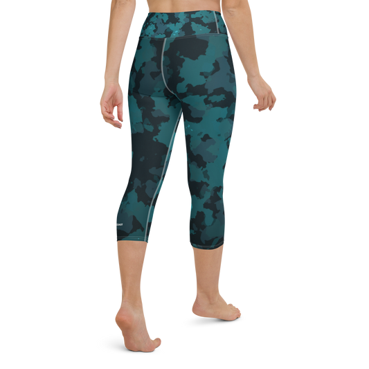 Women's CoastFlex Sport Ocean Camo Capri Leggings