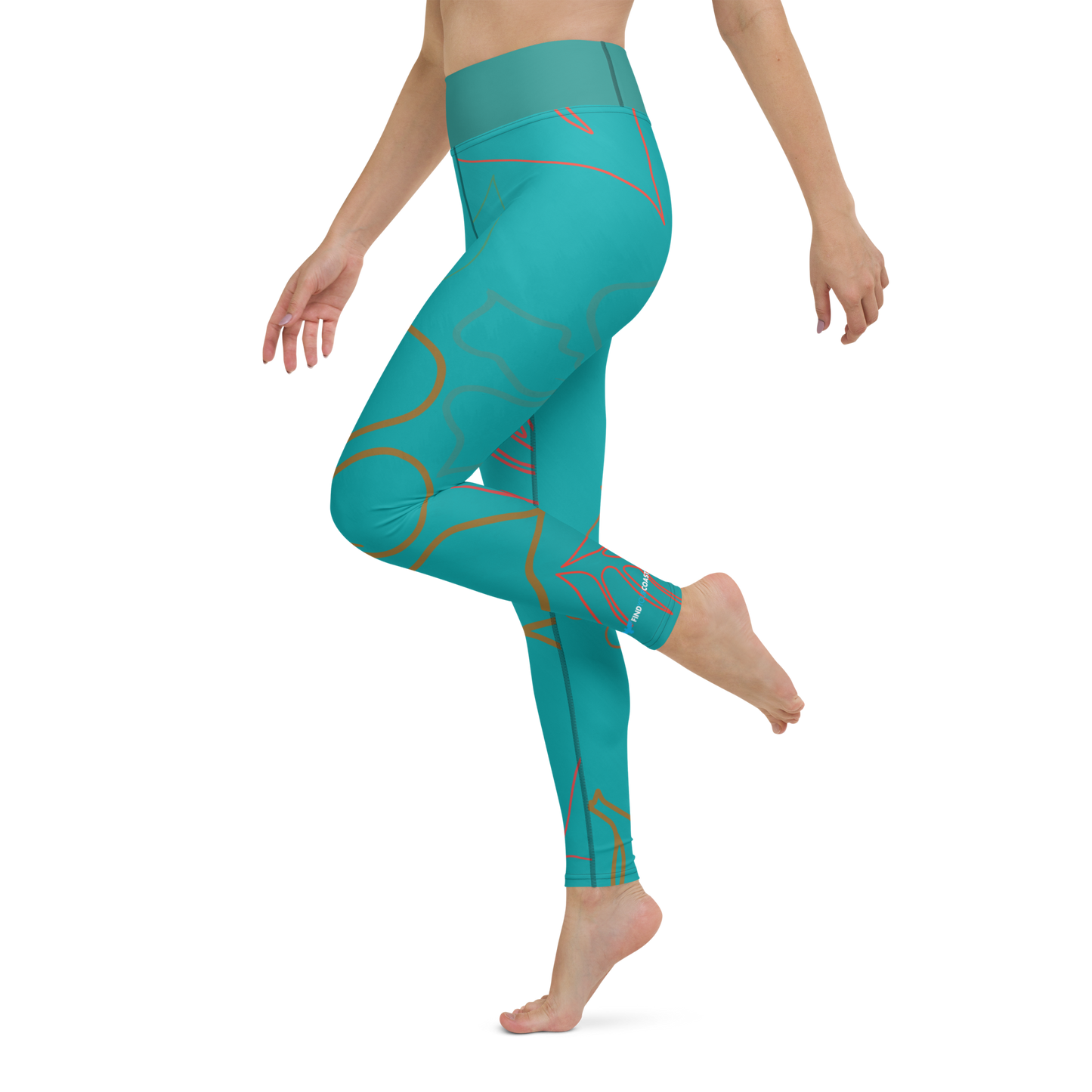 CoastFlex Sport Aloha Full Length Leggings